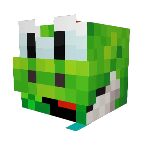 BlitheCppl Minecraft avatar head, 3D render