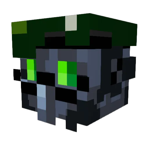 BlitterGots Minecraft avatar head, 3D render
