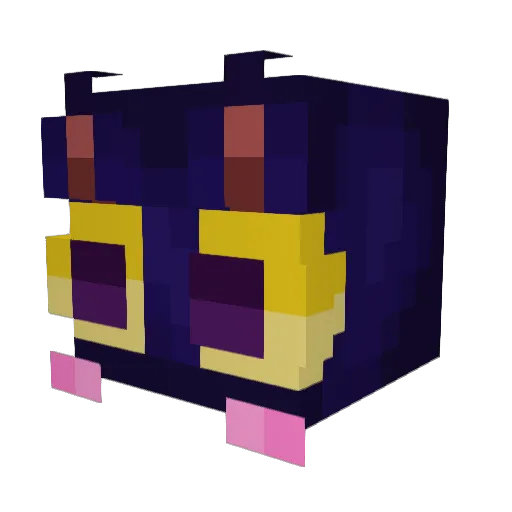 BlitzBedz Minecraft avatar head, 3D render