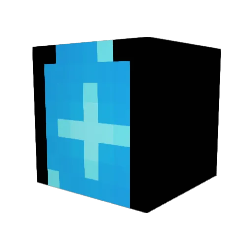 BlitzBot Minecraft avatar head, 3D render