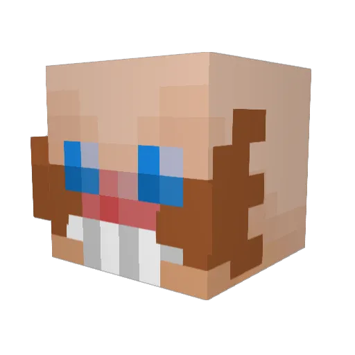 BlitzC137 Minecraft avatar head, 3D render