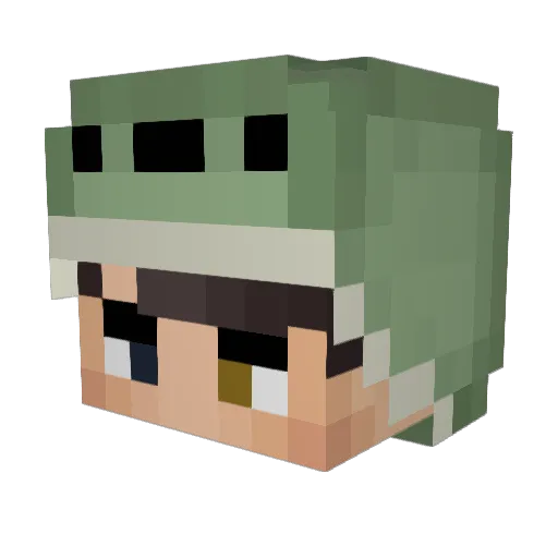 BlitzFang Minecraft avatar head, 3D render