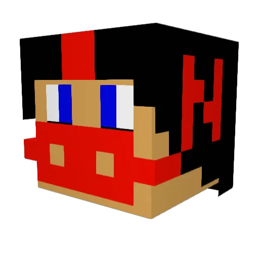 BlitzKrieg68 Minecraft avatar head, 3D render