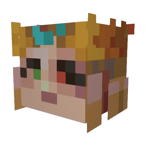Blitz_Enjoyer Minecraft avatar head, 3D render