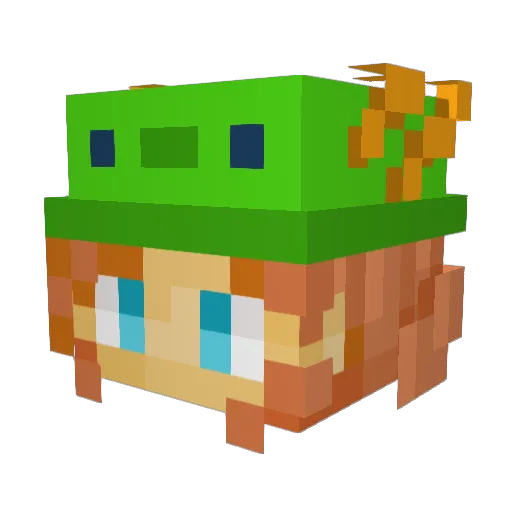 Blitz_MRVN Minecraft avatar head, 3D render