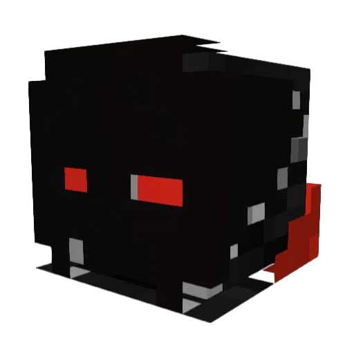 Blitzboy Minecraft avatar head, 3D render