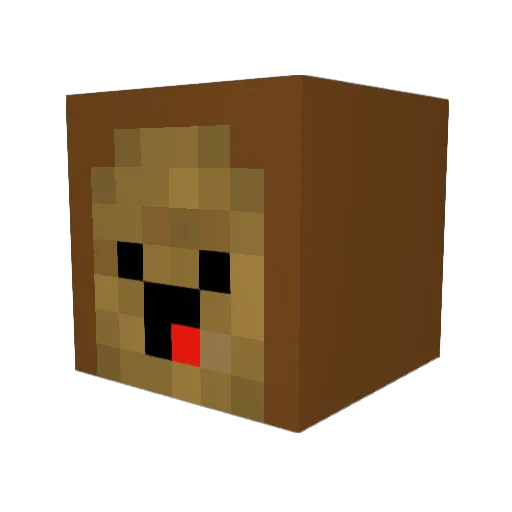 Blitzbrot Minecraft avatar head, 3D render