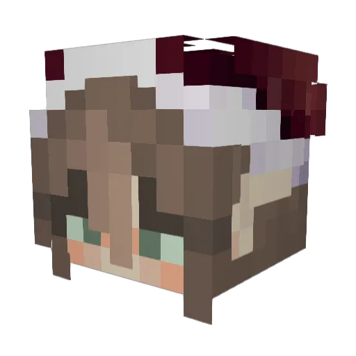 Blitzii1 Minecraft avatar head, 3D render