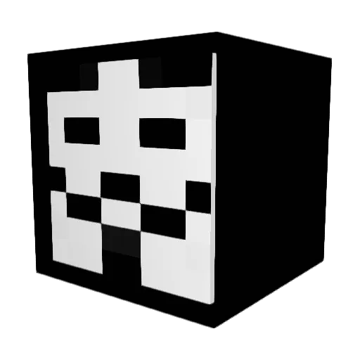 Blitzington Minecraft avatar head, 3D render