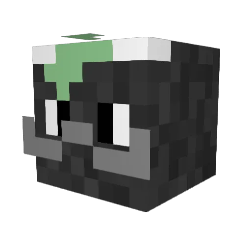 BlitzoTheGoat Minecraft avatar head, 3D render