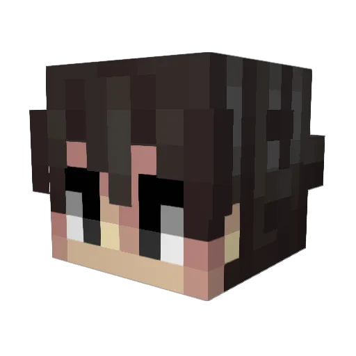 Blitzy77 Minecraft avatar head, 3D render