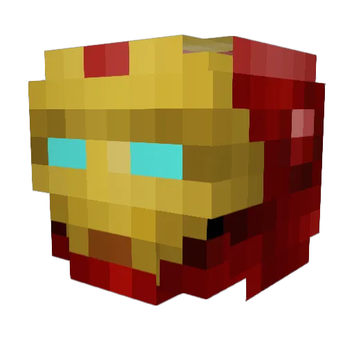Blivi Minecraft avatar head, 3D render