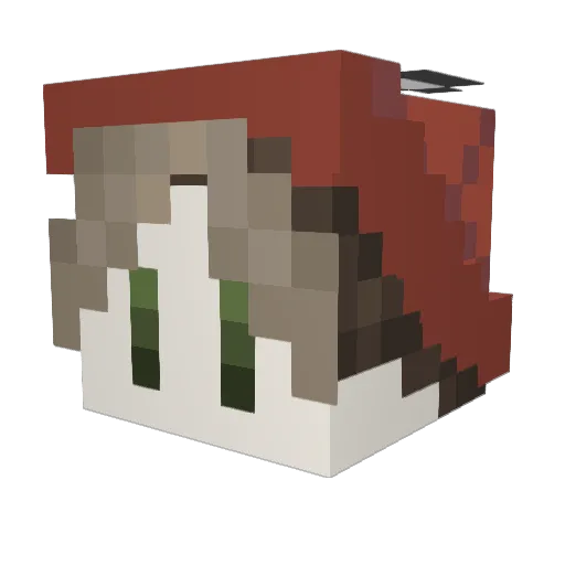 Blivix Minecraft avatar head, 3D render