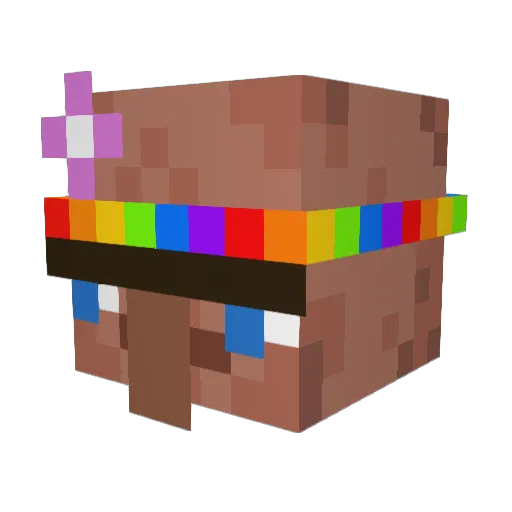 Blix_Imposter Minecraft avatar head, 3D render