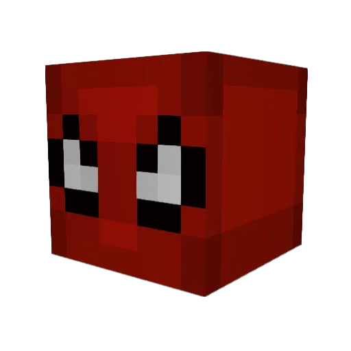 Blixbyy Minecraft avatar head, 3D render