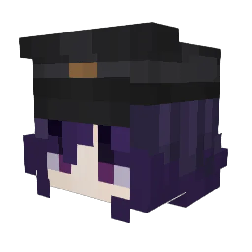 BlixerGaster Minecraft avatar head, 3D render