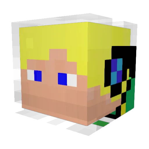 BlizePlayZ Minecraft avatar head, 3D render