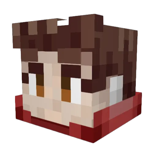 Blizgori Minecraft avatar head, 3D render