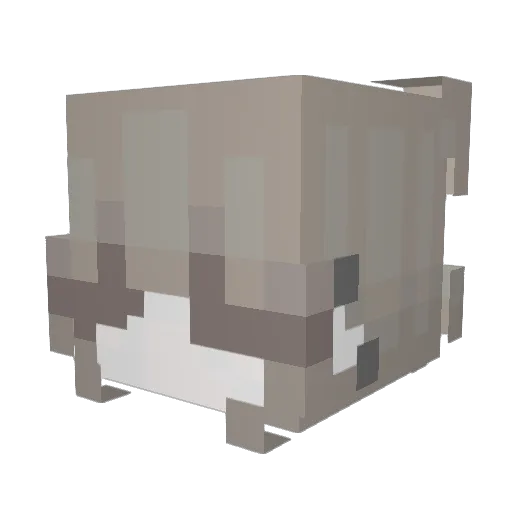 Blizgute Minecraft avatar head, 3D render