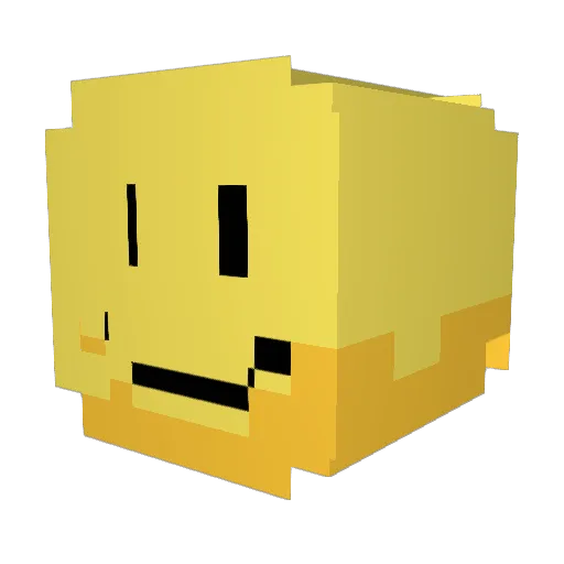 Blizrdd Minecraft avatar head, 3D render