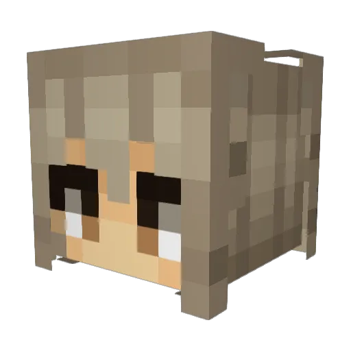 BlizyIII Minecraft avatar head, 3D render