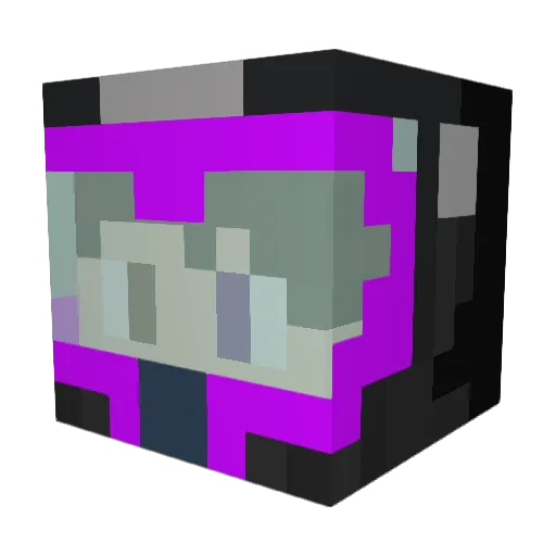 BlizzGhost Minecraft avatar head, 3D render