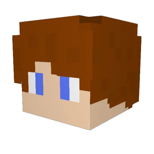 BlizzTheFox Minecraft avatar head, 3D render