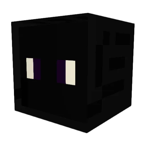 BlizzardBlack Minecraft avatar head, 3D render