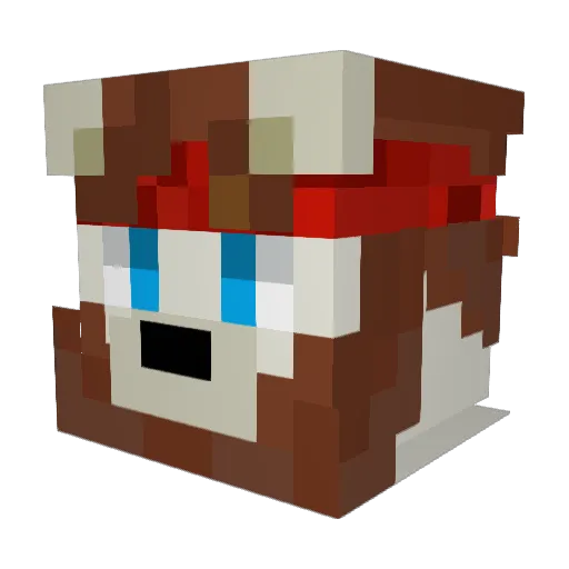 BlizzardDaBear Minecraft avatar head, 3D render