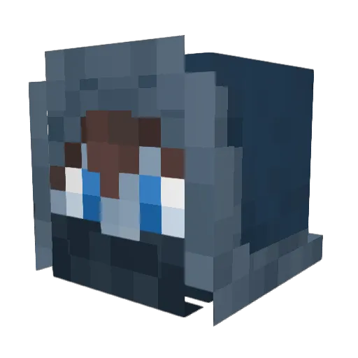 Blizzardflurry Minecraft avatar head, 3D render