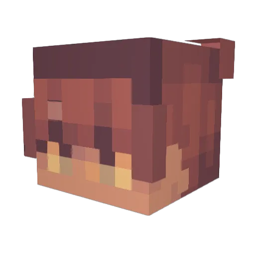 Blizzardlyyy Minecraft avatar head, 3D render