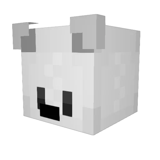 Blizzeestorm Minecraft avatar head, 3D render