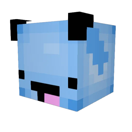 Blizzirian Minecraft avatar head, 3D render