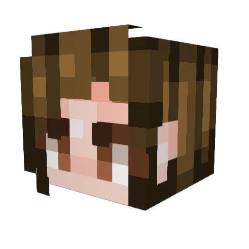 Blizzty Minecraft avatar head, 3D render