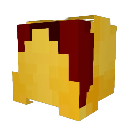 Blkrook Minecraft avatar head, 3D render