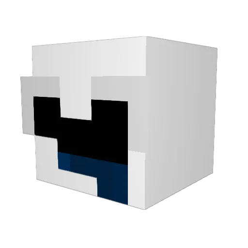 Blleeps Minecraft avatar head, 3D render