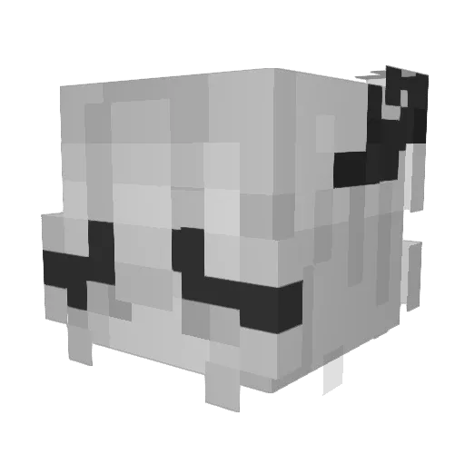 Blmea Minecraft avatar head, 3D render