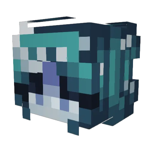 Bloatedfrog Minecraft avatar head, 3D render