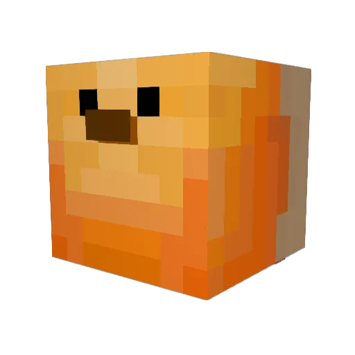 Blob2702 Minecraft avatar head, 3D render