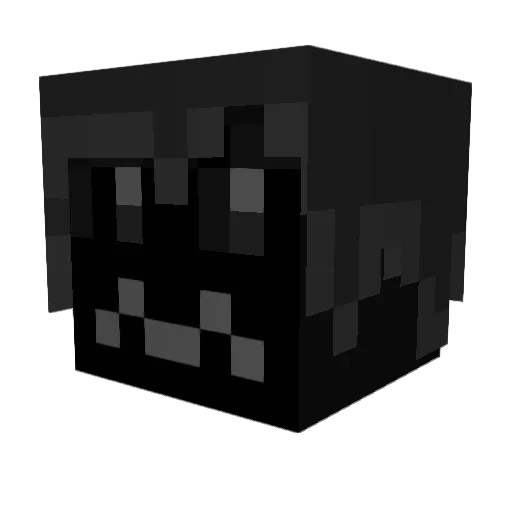Blob84 Minecraft avatar head, 3D render