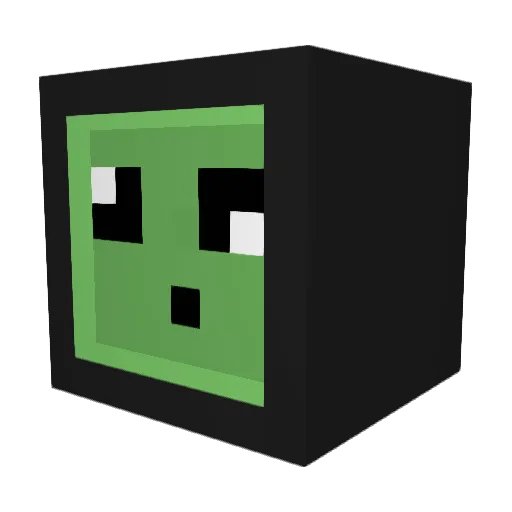 BlobDerp Minecraft avatar head, 3D render