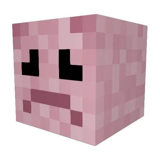 BlobFish_MC Minecraft avatar head, 3D render