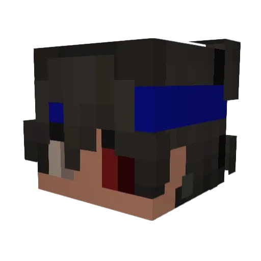 Blobany Minecraft avatar head, 3D render