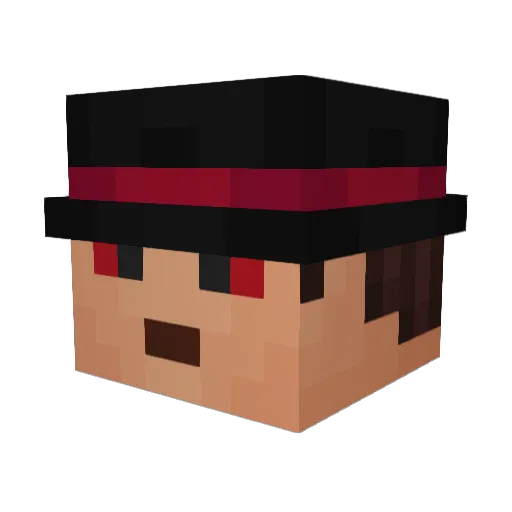 Blobben07 Minecraft avatar head, 3D render
