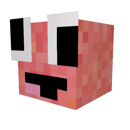 Blobberoni Minecraft avatar head, 3D render