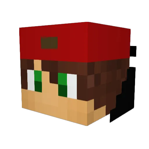 Blobberr Minecraft avatar head, 3D render