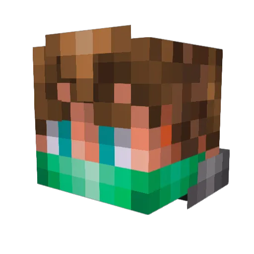 Blobby_4356 Minecraft avatar head, 3D render