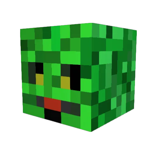 Blobby_Noby Minecraft avatar head, 3D render