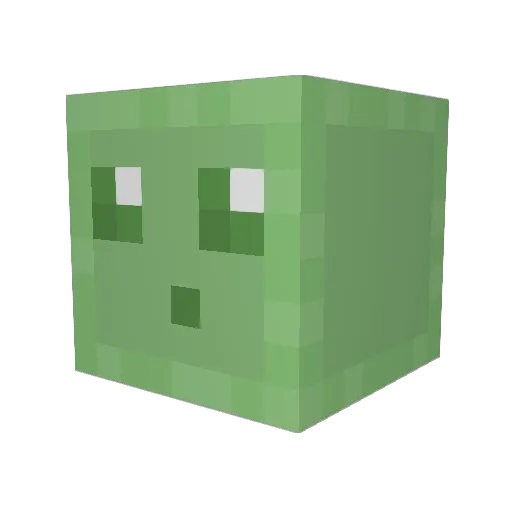 Blobbyguy Minecraft avatar head, 3D render