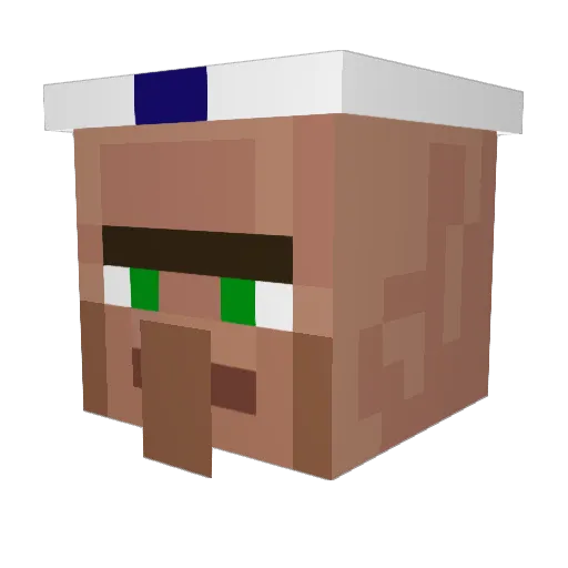 Blobdod Minecraft avatar head, 3D render